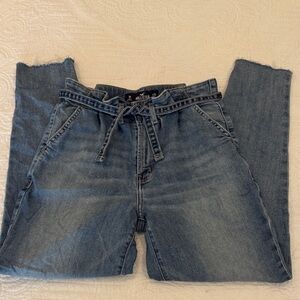 Hollister Distressed Blue Ankle Jeans